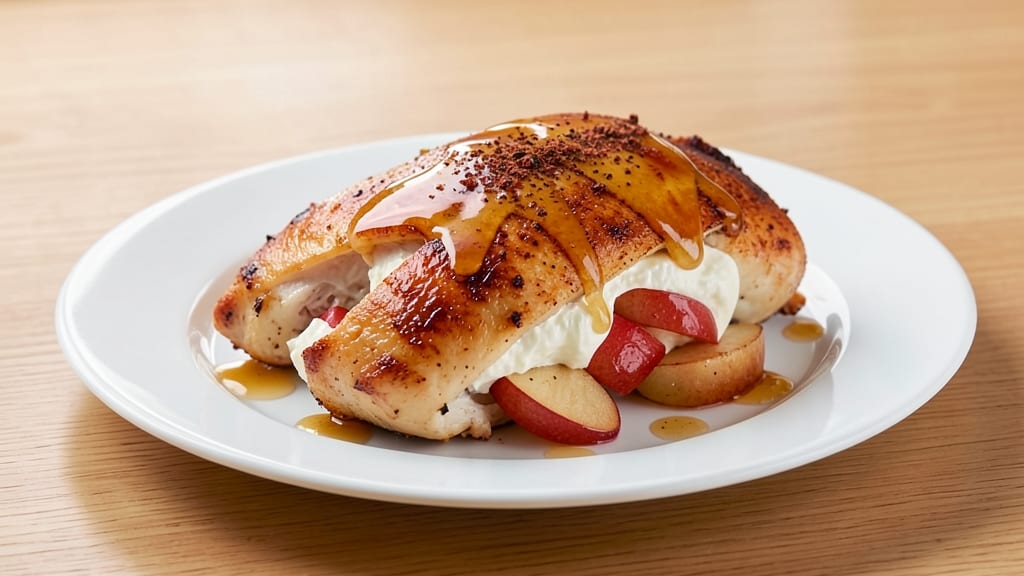 Creme Brie and Apple Stuffed Chicken Recipe: Gooey Cheese and Caramelized Fruit Fusion
