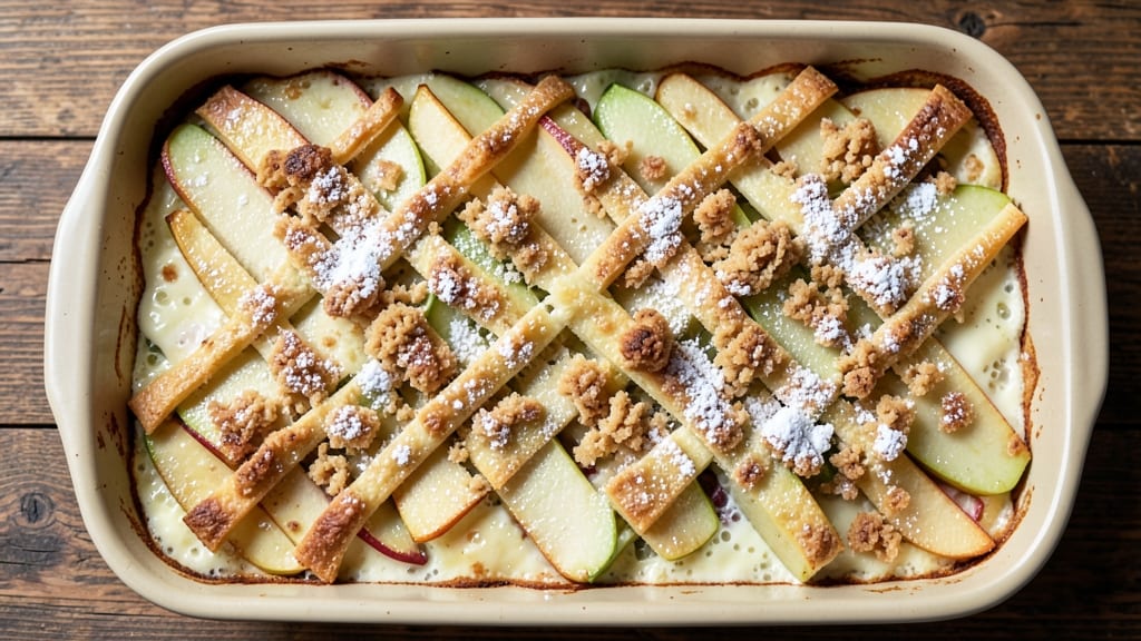 Apple Fritter Breakfast Casserole Recipe: Crispy Streusel Crown Over Tart Apple Filling