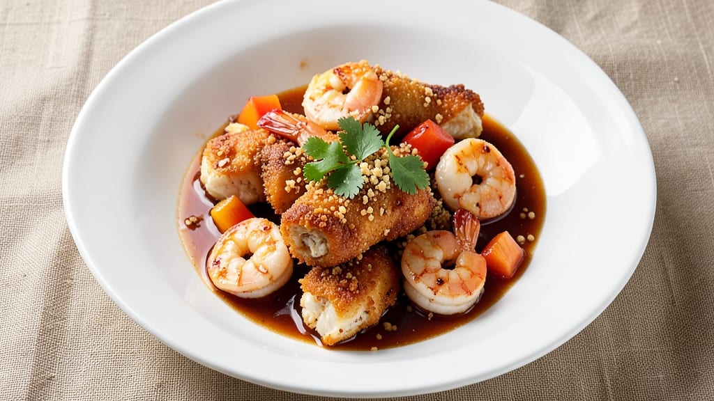 Cheesecake Factory Crispy Pineapple Chicken and Shrimp Recipe: Crunchy Topping and Juicy Protein Harmony