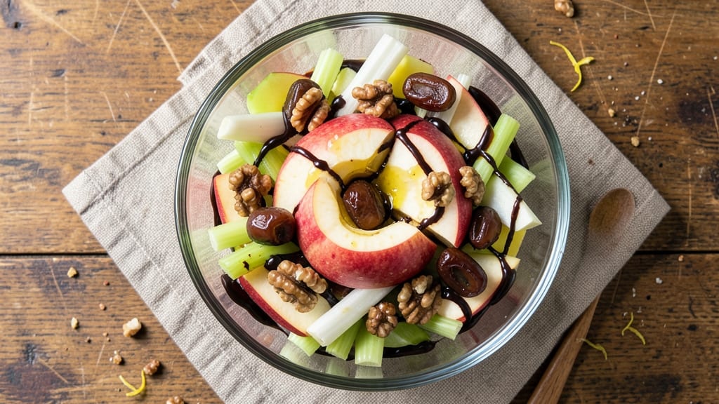 Healthy Candy Apple Salad Recipe: Celery-Caramelized Glaze with Zero Added Sugar