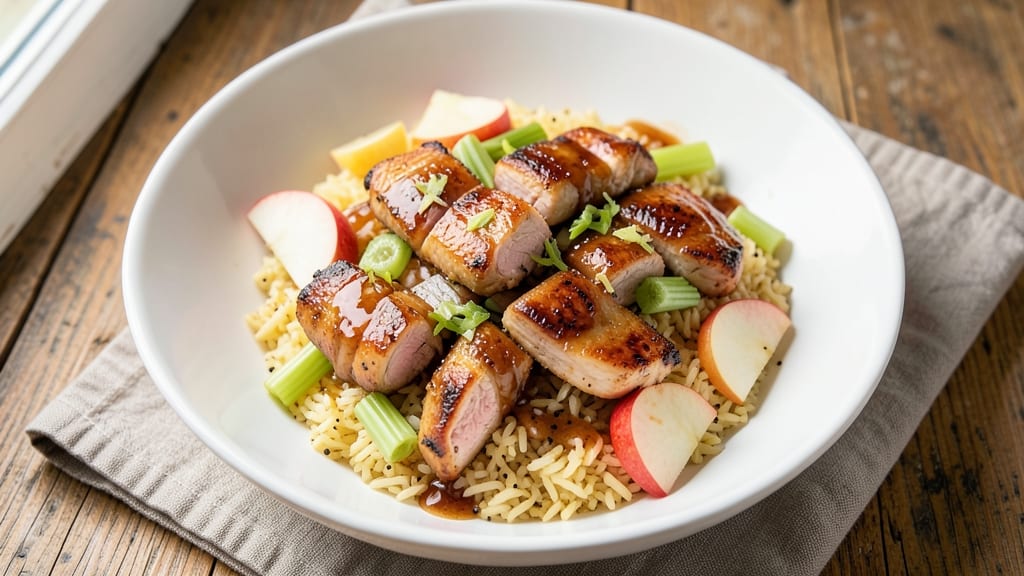 Chicken Apple Stir Fry Recipe: Crispy Celery and Caramelized Apple Crunch