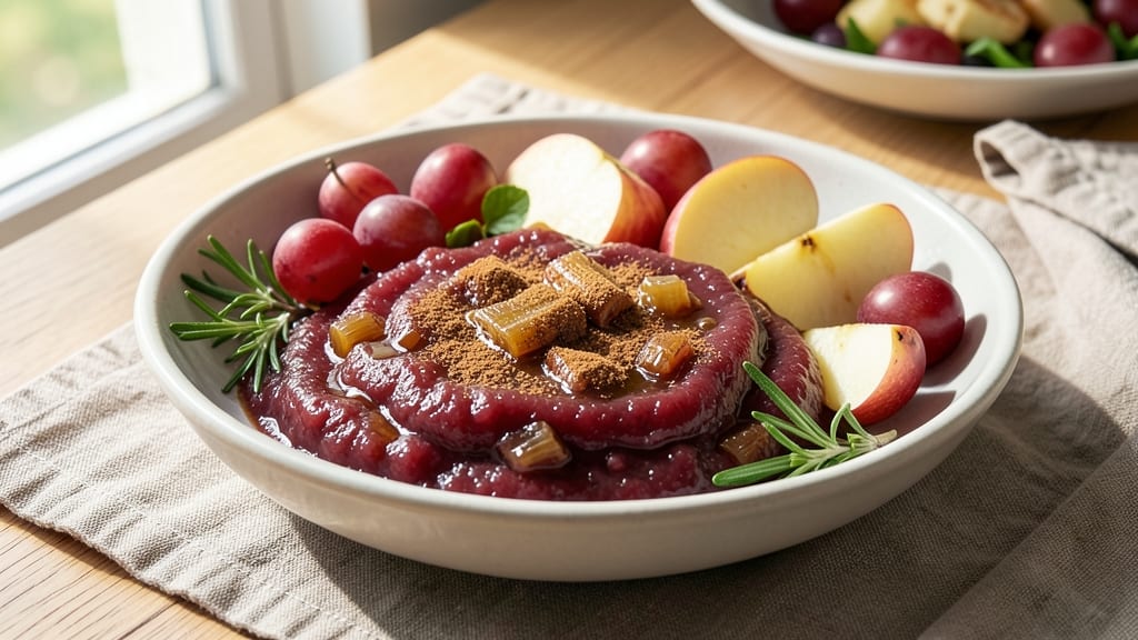 Grape Apple Sauce Recipe: Celery-Caramelized Sweet-Tart Balance