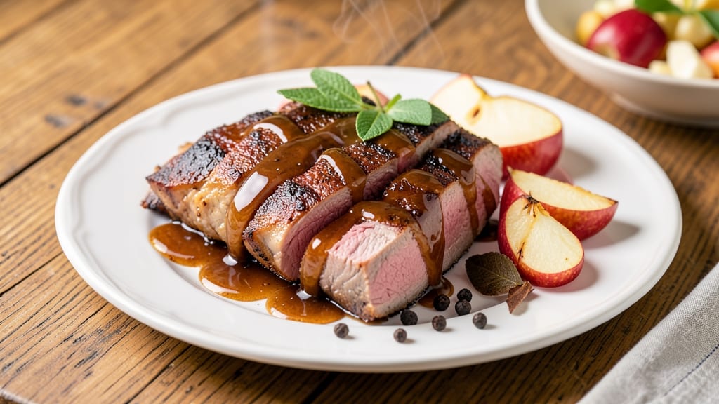 Hormel Apple Bourbon Pork Tenderloin Recipe: Boozy Apple Glaze That Caramelizes Edges