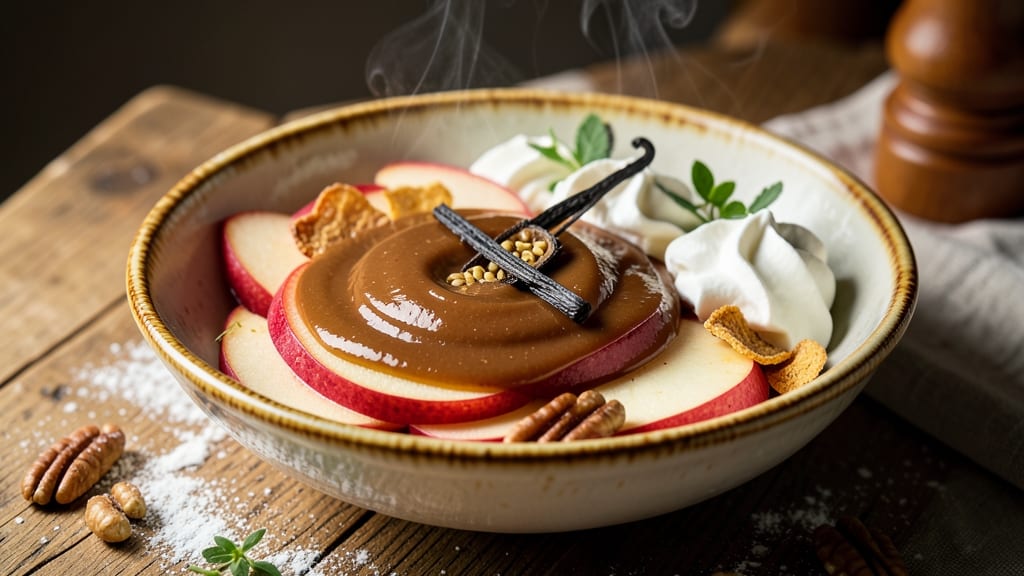 Caramel Apple Dip Recipe With Brown Sugar: Warm Spice Streusel Crunch Over Gooey Sweetness