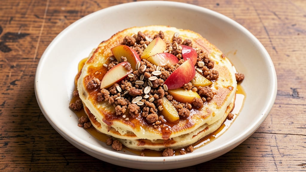 Dinah's Apple Pancake Recipe: Fluffy Stacks With Warm Cinnamon Streusel Swirls
