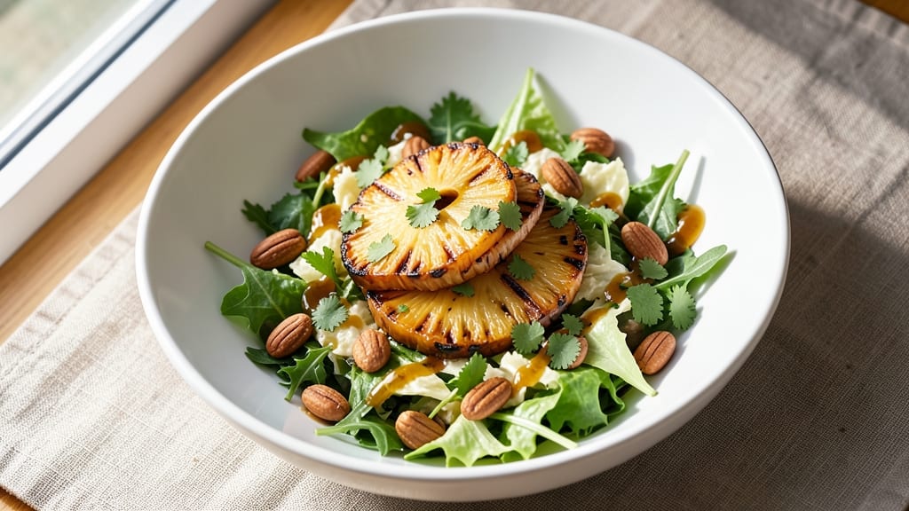 Grilled Pineapple Salad Recipe: Charred Sweetness Meets Fresh Herb Crunch