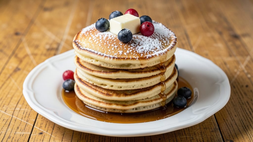 Big Apple Pancakes Recipe: Original House Pancakes Stack With Warm Spice Swirls
