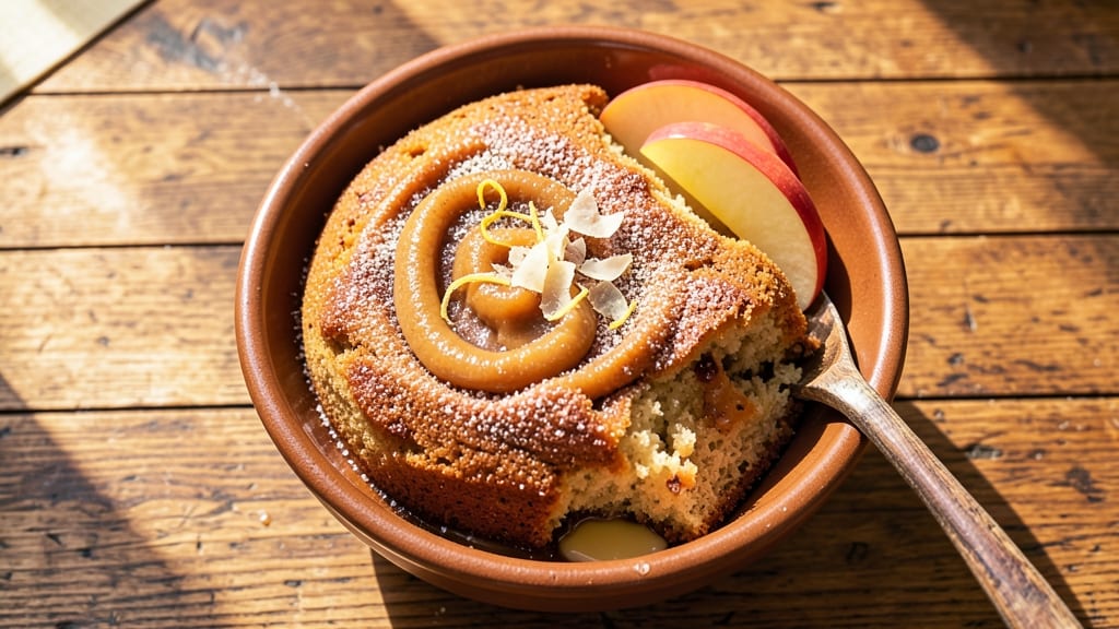 Apple Sauce Spice Cake Recipe: Warm Cinnamon Streusel Crown Over Tart Apple Layers