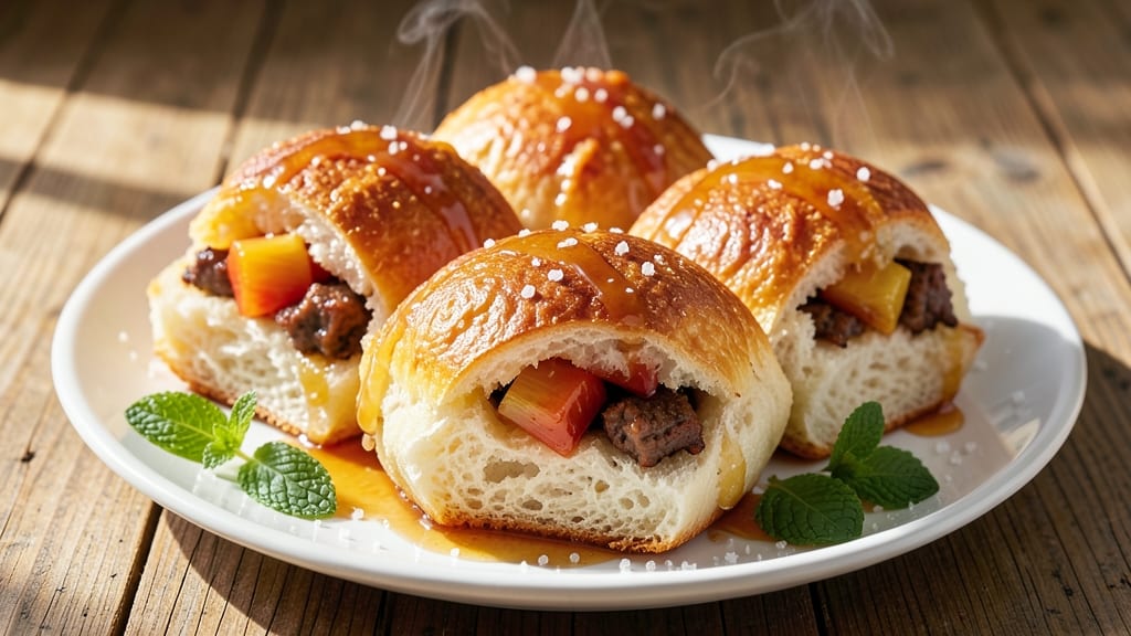 Pineapple Pork Buns Recipe: Tender Steamed Buns With Caramelized Glaze