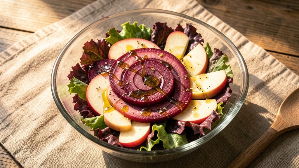 Raw Beet and Apple Salad Recipe: Earthy-Sweet Crunch with Citrus Zing