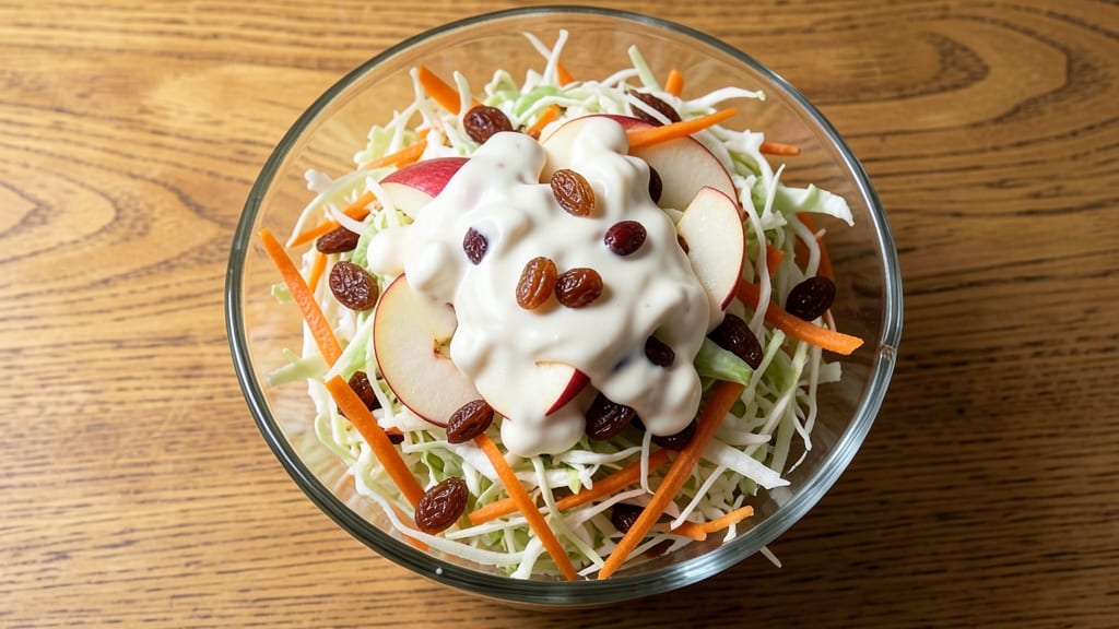 Apple Raisin Coleslaw Recipe: Crunchy Celery, Sweet Apple, and Tangy Raisin Bite