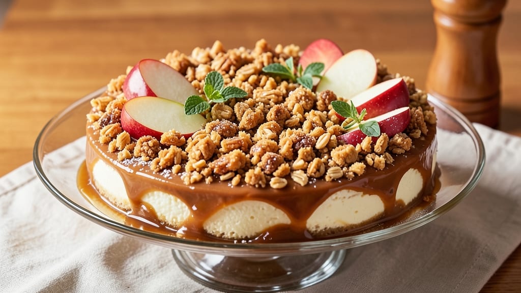 Cheesecake Factory Dutch Apple Caramel Streusel Recipe: Crunchy Celery-Topped Tartness With Gooey Caramel Swirls