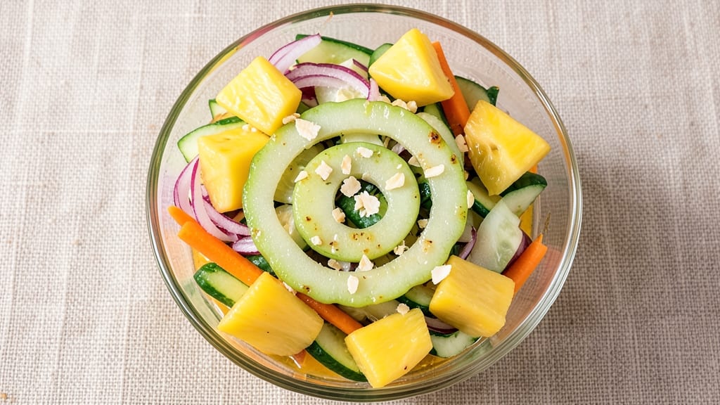 Ensaladang Ampalaya Salad With Pineapple Recipe: Tropical Crunch Meets Bitter Melon Brightness