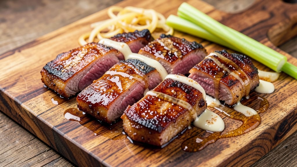 Apple Cider Glazed Pork Chops Recipe: Caramelized Sweetness With Crispy Celery Bites