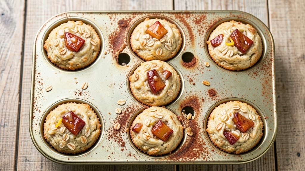 Apple Cinnamon Oatmeal Muffins Recipe: Streusel-Topped Bites With Apple Cider Moisture