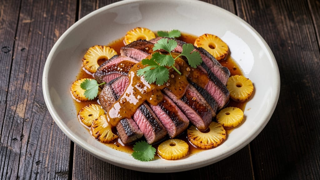 Beef Tapas Recipe With Pineapple Juice: Sweet-Tart Glaze That Caramelizes Edges