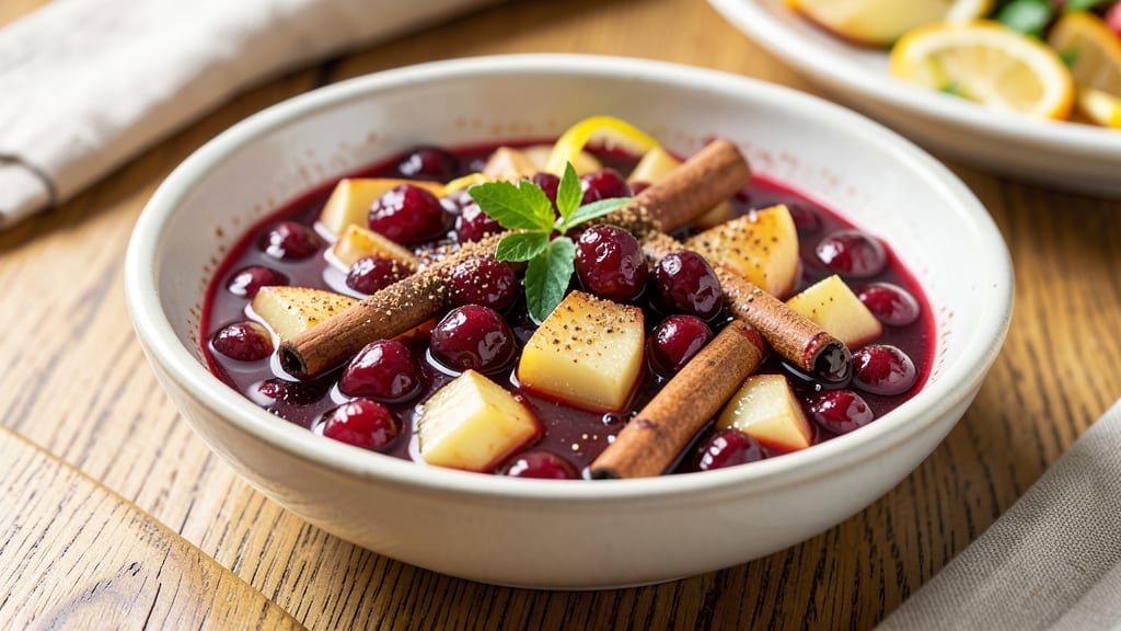 Apple Cinnamon Cranberry Sauce Recipe: Warm Spice Streusel Crunch Over Tart Filling