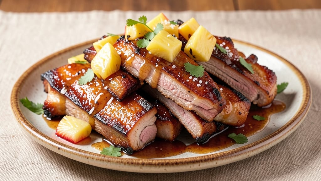 Pork Spareribs With Pineapple Recipe: Caramelized Pineapple Crunch Meets Smoky Ribs