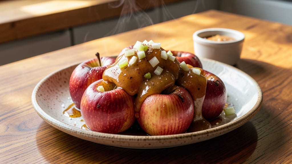 Stonewall Kitchen Roasted Apple Grille Sauce Recipe: Caramelized Celery-Apple Glaze for Grilling