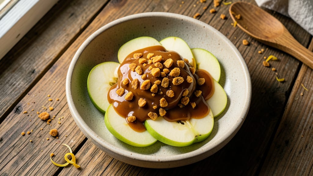 Heath Toffee Bits Apple Dip Recipe: Crunchy Streusel Hugs Tart Apple Filling
