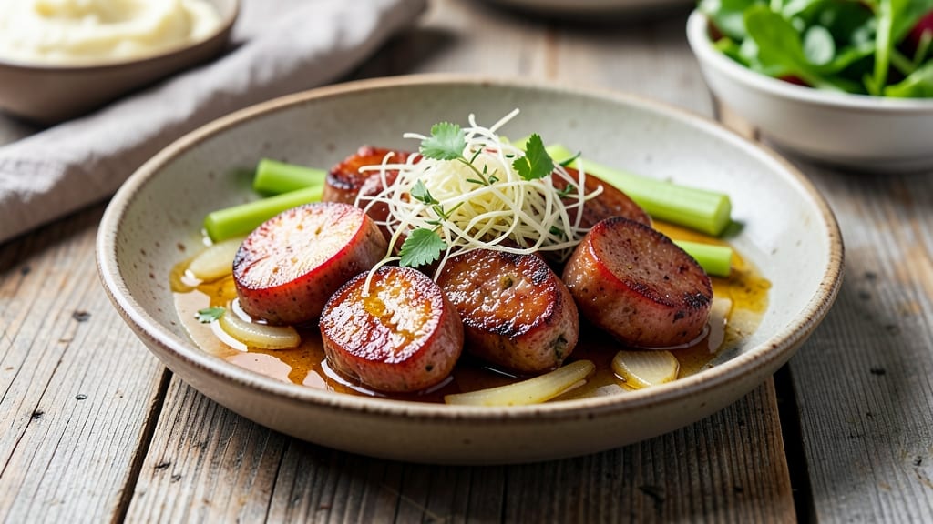 Apple Fennel Sausage Recipe: Sweet-Anise Bites With Crispy Celery Crunch