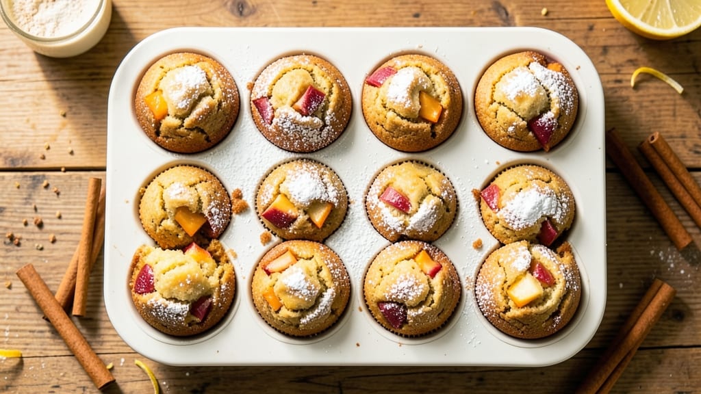Apple Cheese Muffins Recipe: Celery Streusel Crunch Meets Tart Apple Filling